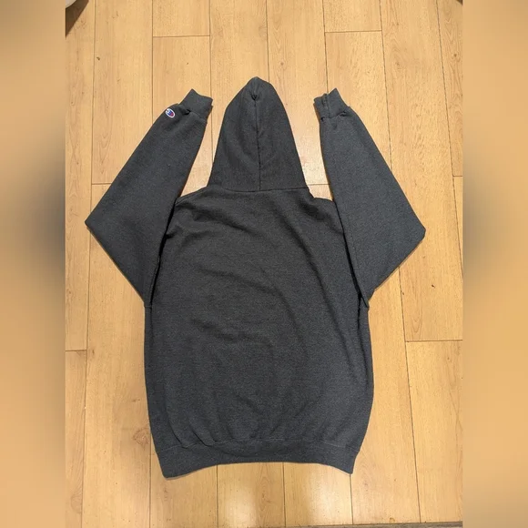 Vintage Champion Medium Faded Harvard University Spell Out Hoodie Sweatshirt - Picture 2 of 4